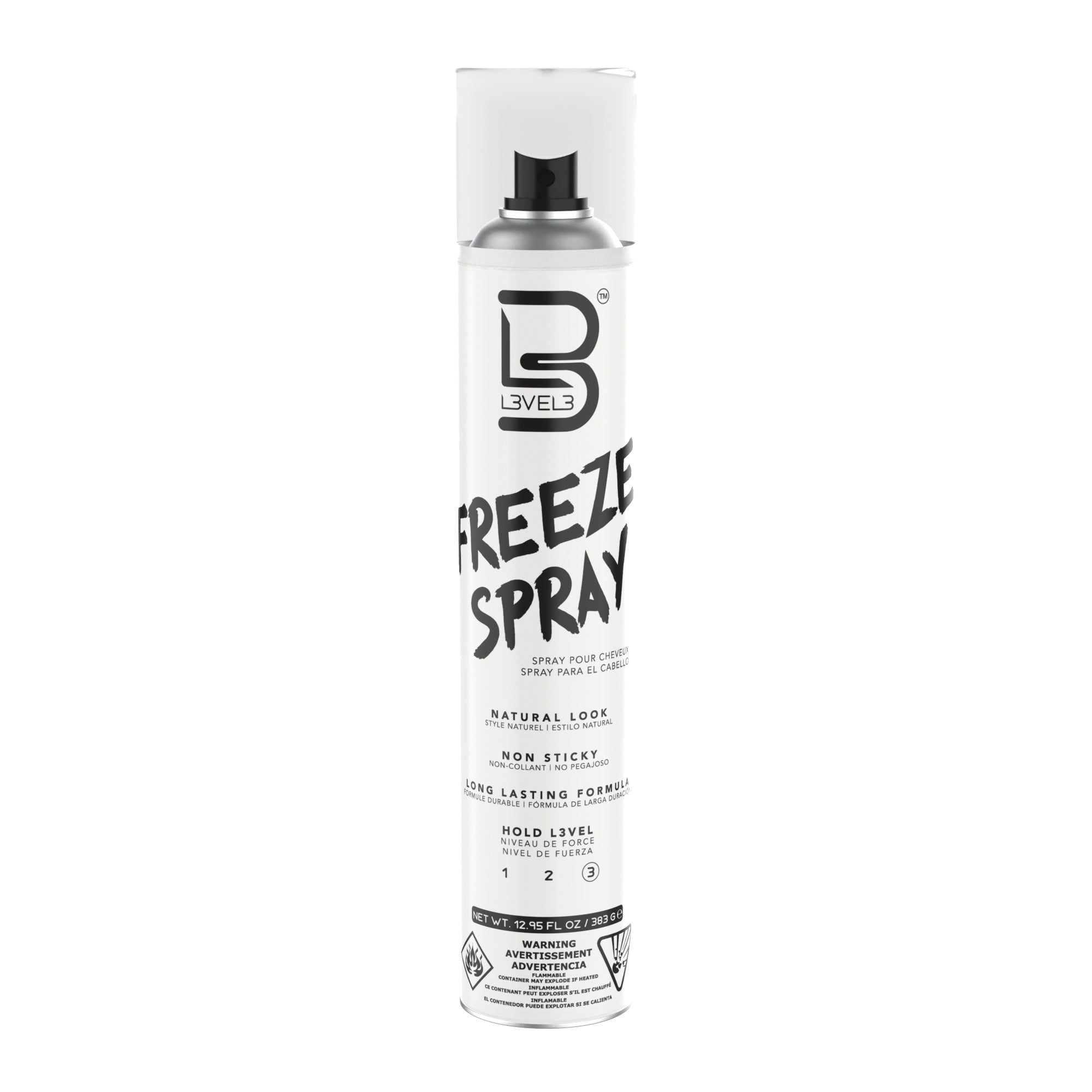 L3VEL3 - Hair Spray Secado Rápido Fijación Fuerte - 383g
