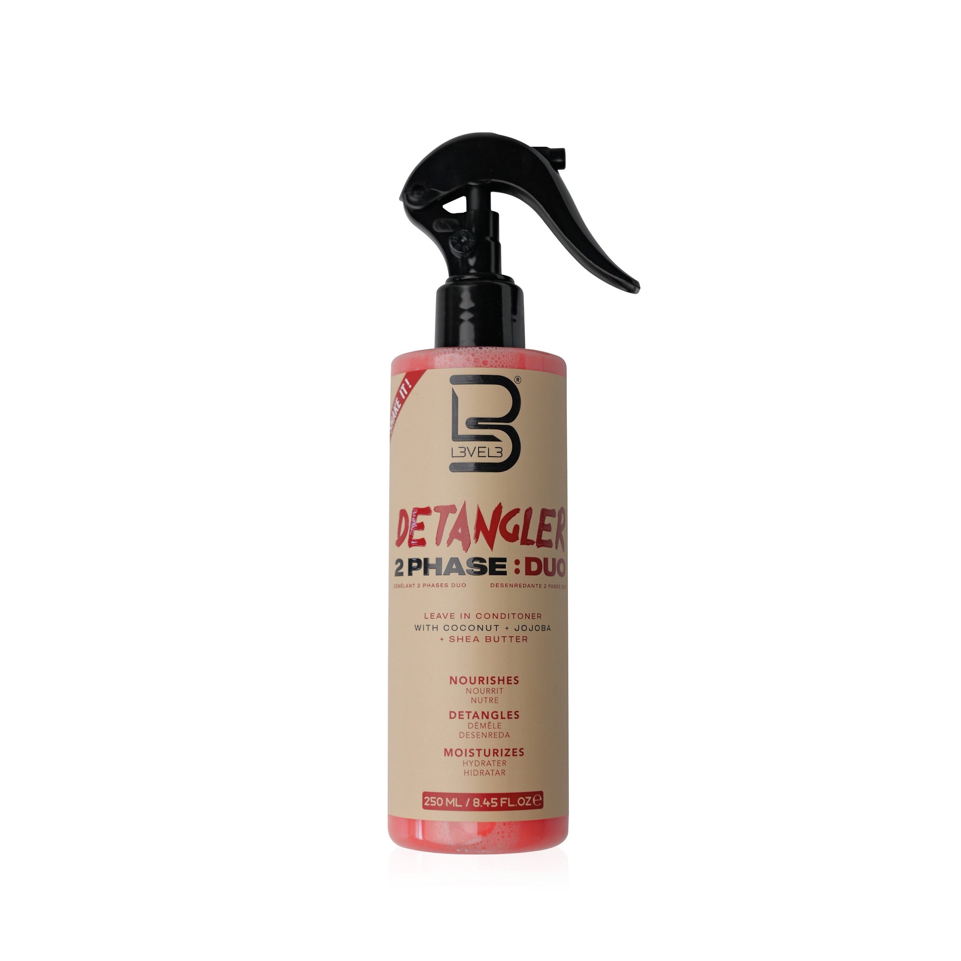 L3VEL3 - Curly 2 Phase Detangler Spray - 250ml