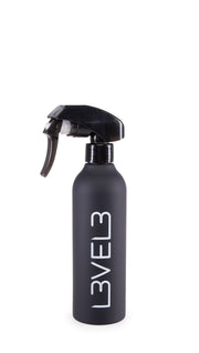 L3VEL3 - Rubberized Spray Bottle Negro - 300ml