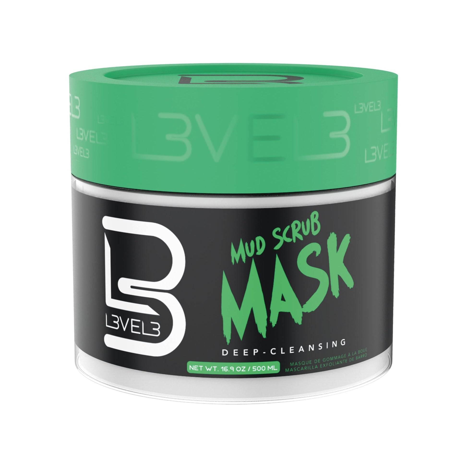 L3VEL3 - Mascarilla Facial Exfoliante de Barro - 500ml