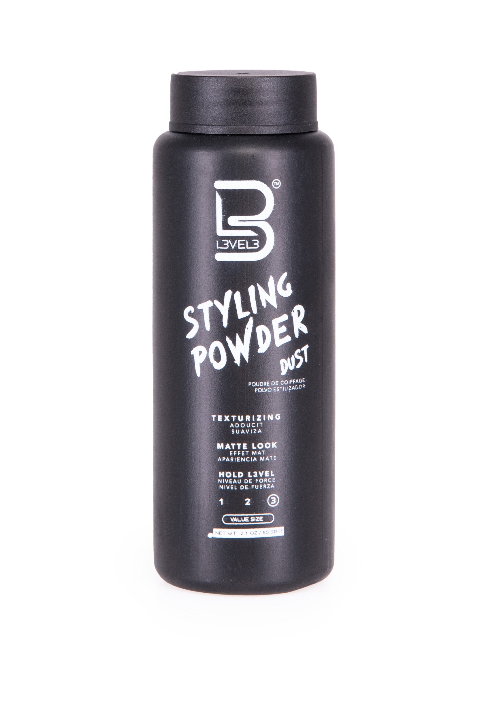 L3VEL3 - Polvos de Peinado Extra Fuerte - 60g