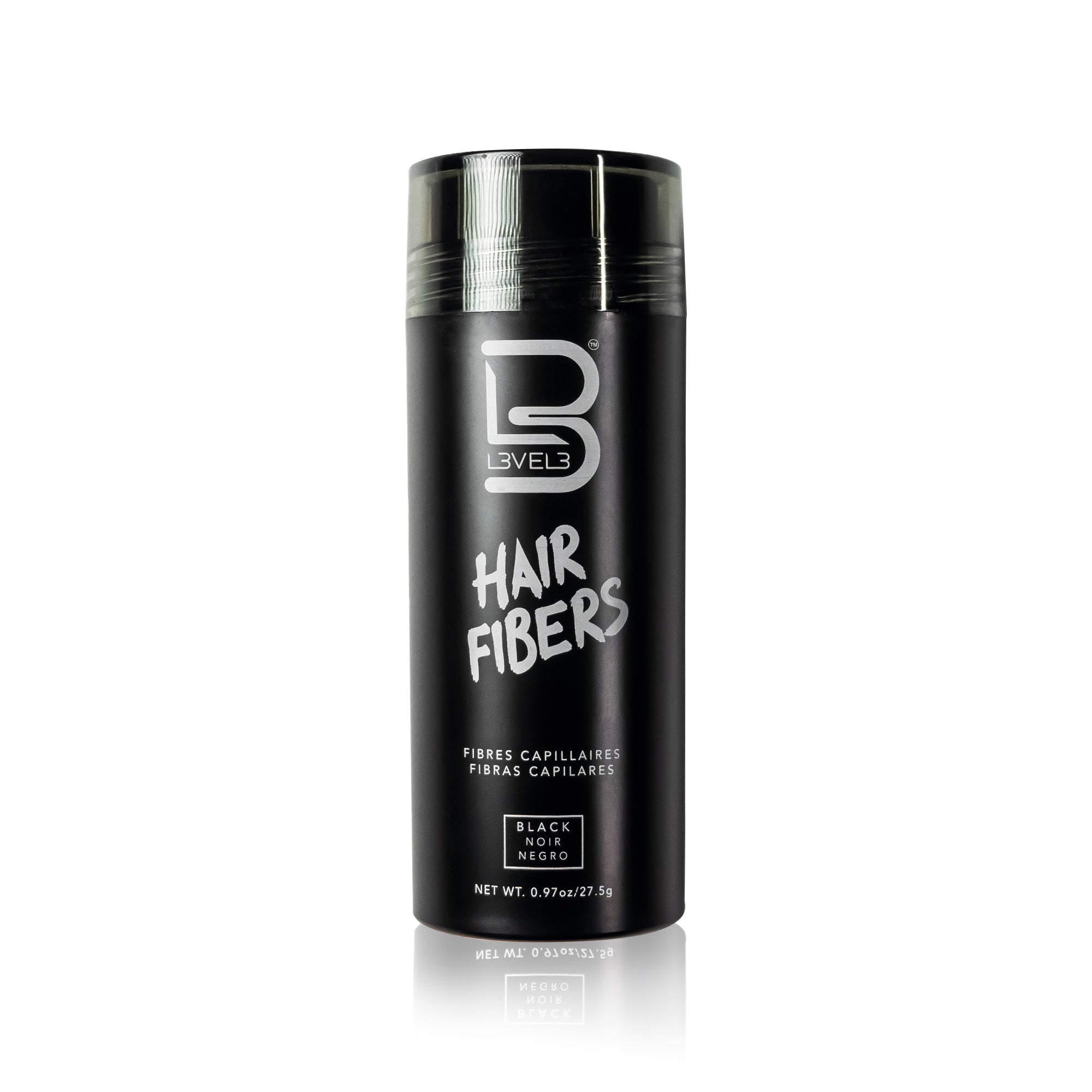 L3VEL3 - Fibras Capilares Negro 100% Natural - 27.5g