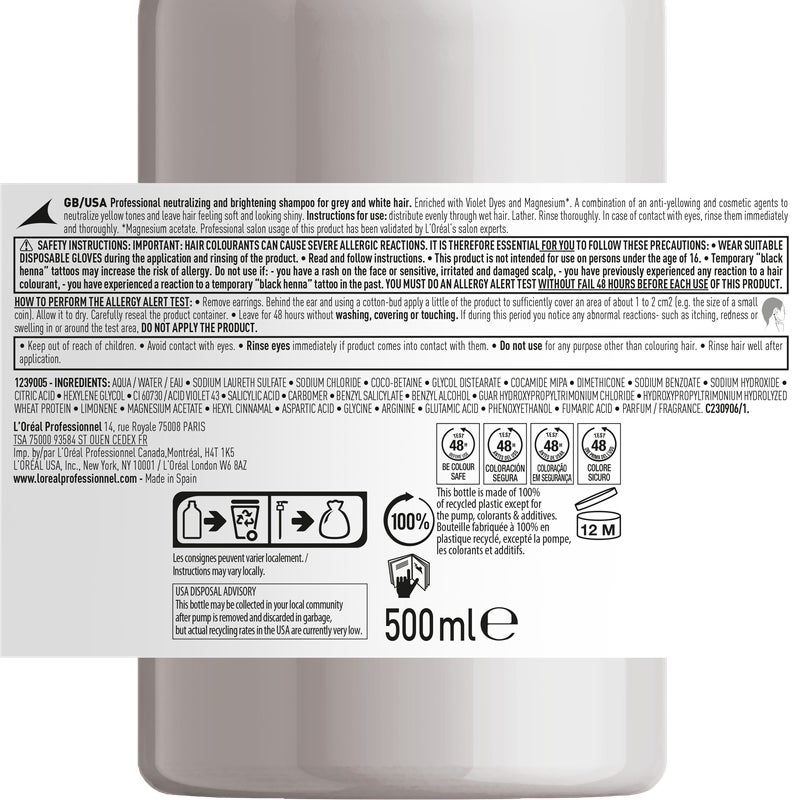 L’Oréal Professionnel - Champú Silver 1- 5