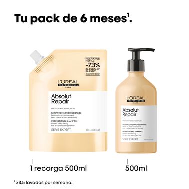 L’Oréal Professionnel - Refill Champú Absolut Repair - 500 ml