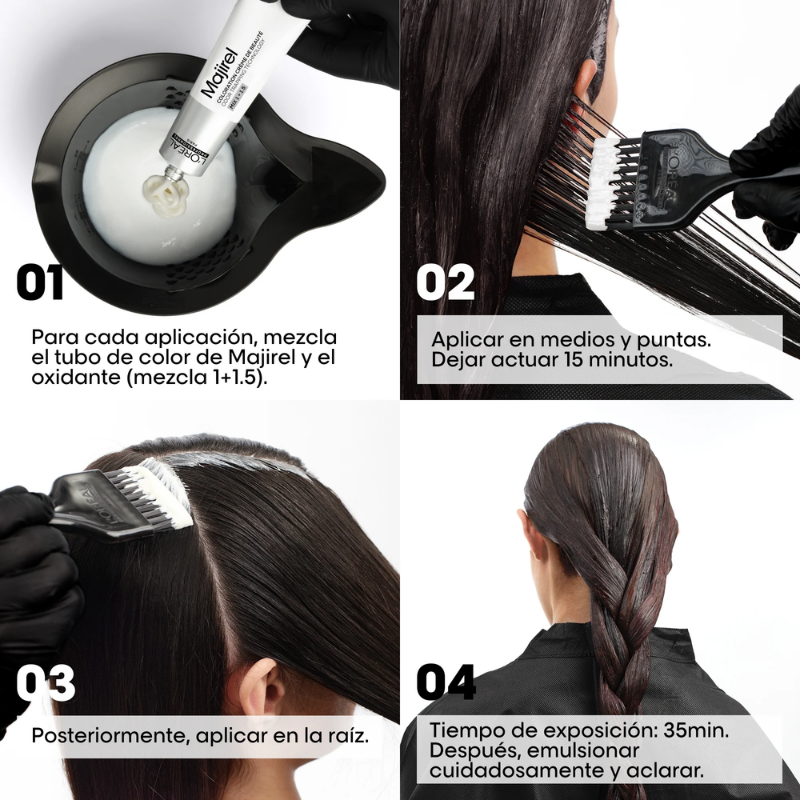 L’Oréal Professionnel - Majirel 7.61 Rubio Rojizo Ceniza - 50 ml