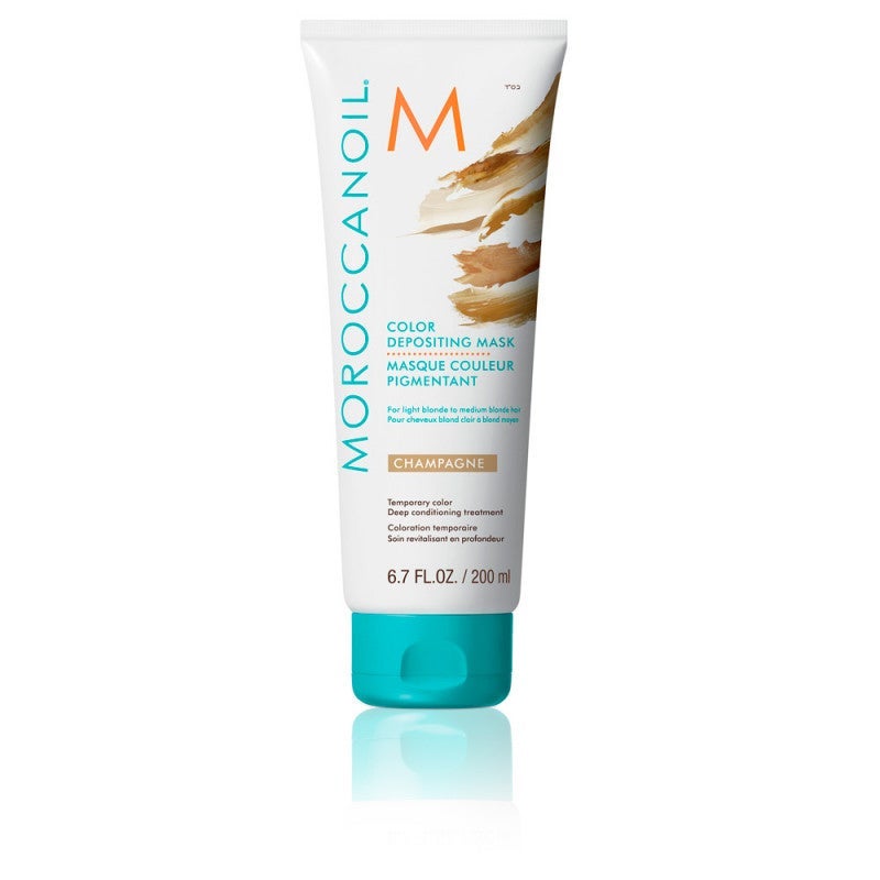 Moroccanoil - Mascarilla con Color Champagne - 200 ml - Para cabello de rubio claro a rubio medio