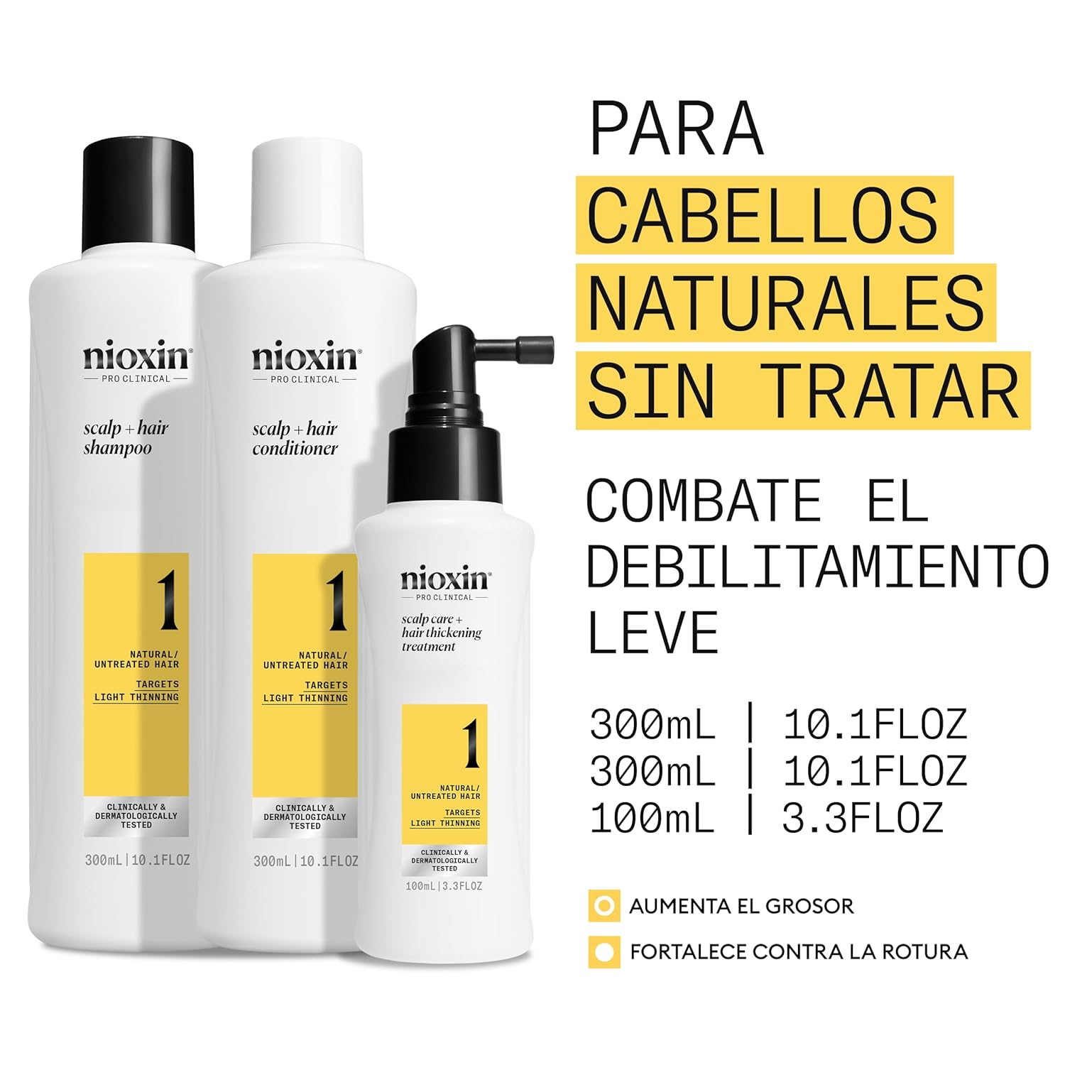 Nioxin - System 1 Kit (Champú + Acondicionador 3 + Tratamiento 1)