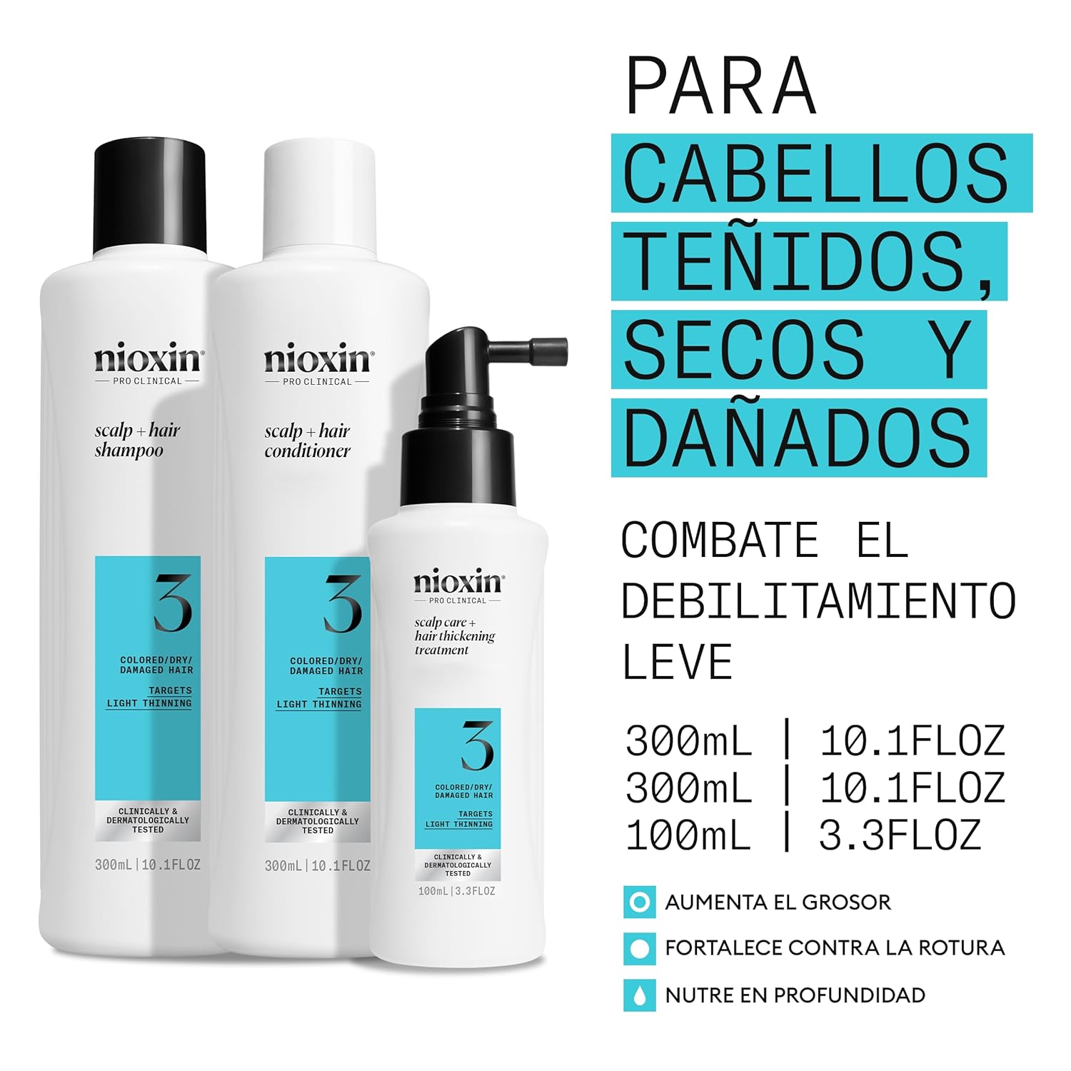 Nioxin - System 1 Kit (Champú + Acondicionador 3 + Tratamiento 1)