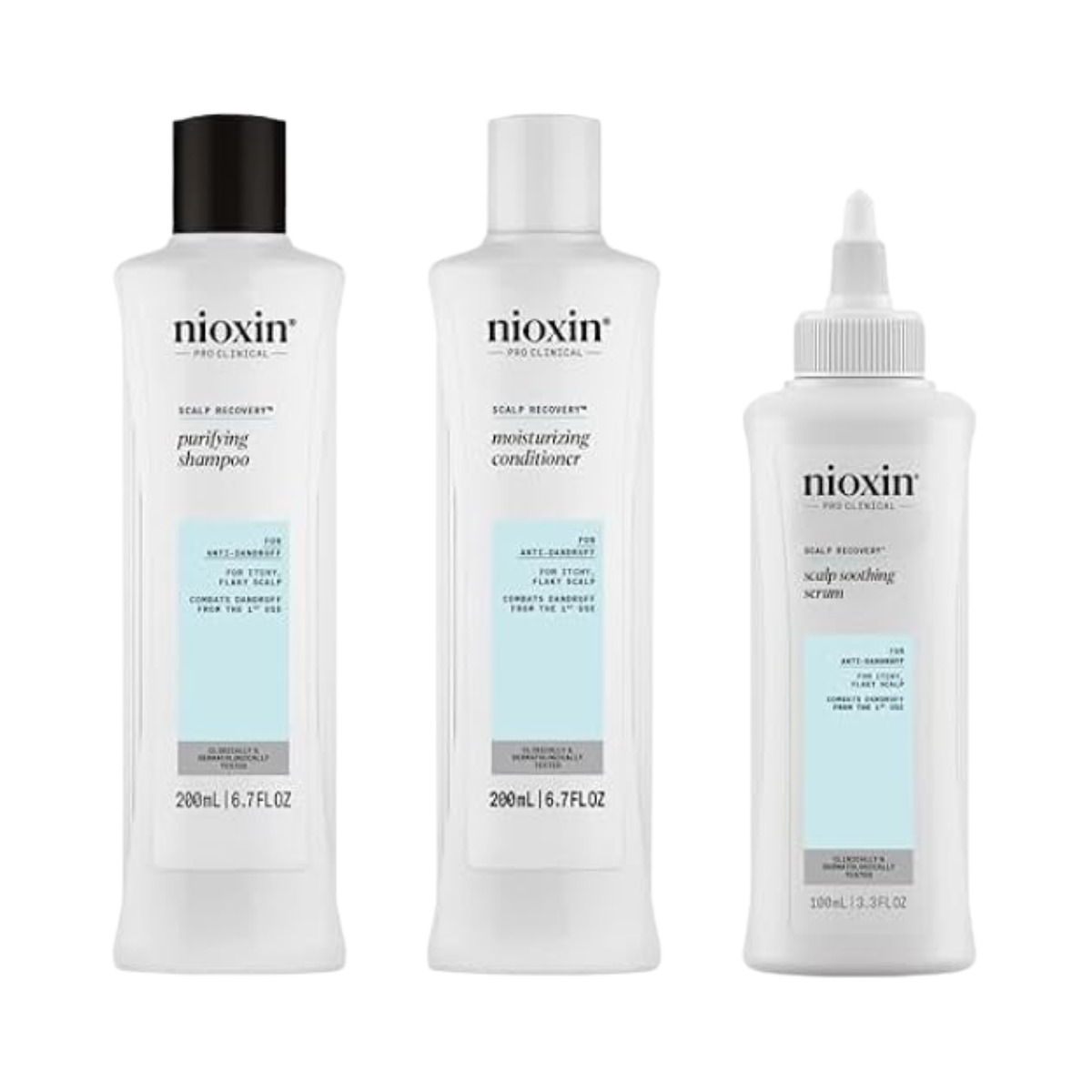 Nioxin - Scalp Recovery Kit (Champú 200ml + Acondicionador 200ml + Tratamiento 100ml)