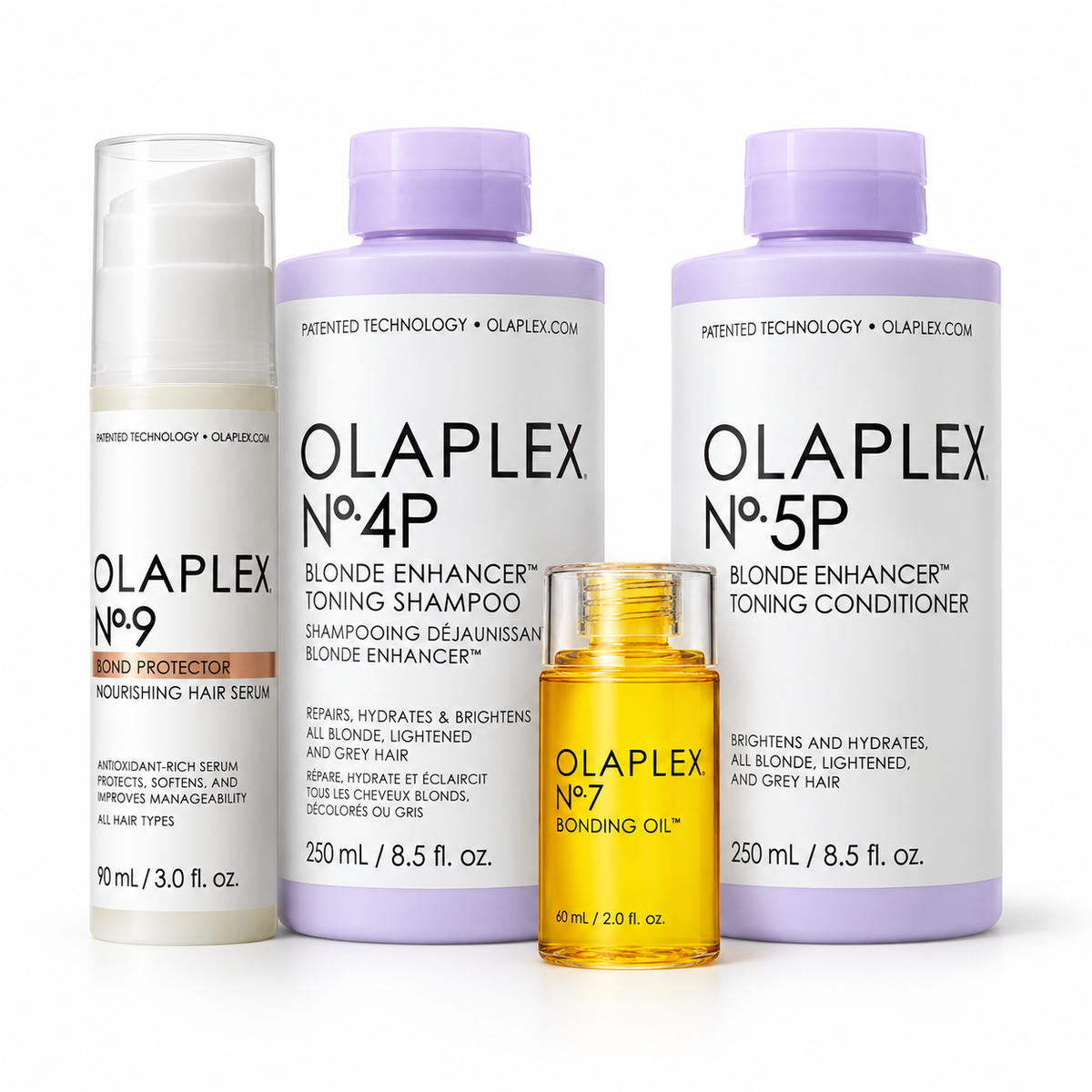 Olaplex - Blonde Enhancer + Bond Protector - Pack Rutina Rubio Frío y Protegido