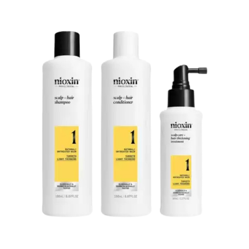 Nioxin - System 1 Kit (Champú + Acondicionador 3 + Tratamiento 1)