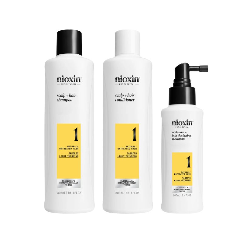 Nioxin - System 1 Kit (Champú 1 + Acondicionador 1 + Tratamiento )