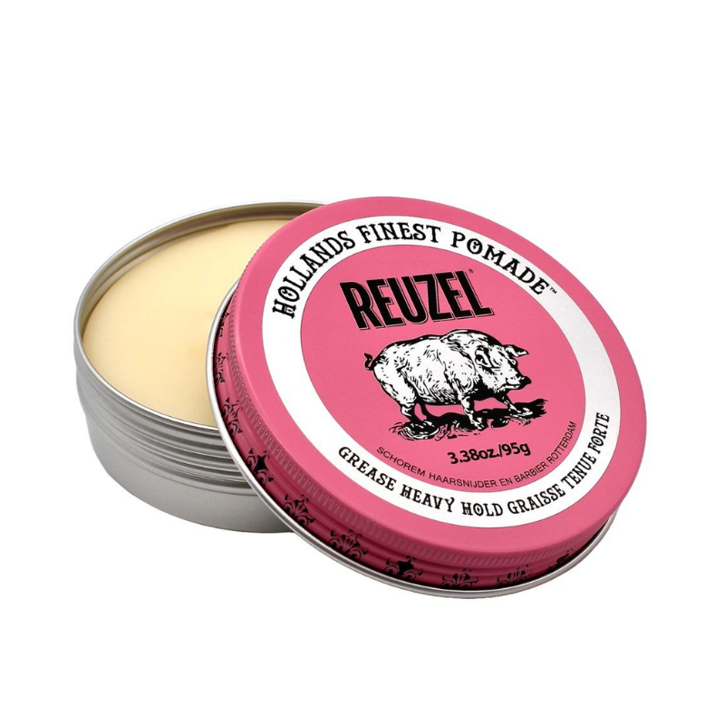 Reuzel - Pomade - Pink Strong Hold Grease - 95g