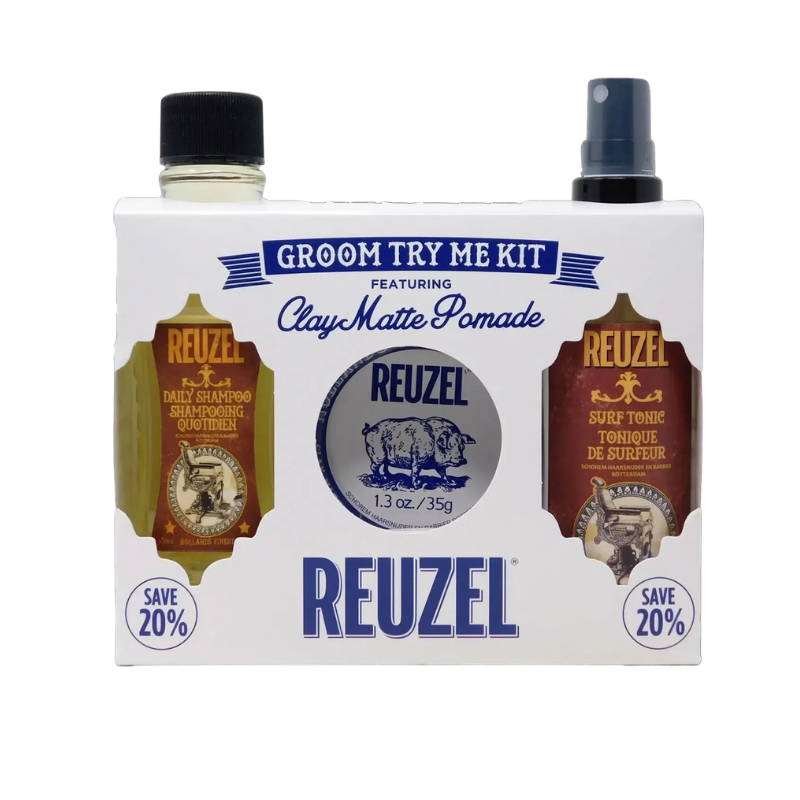 Reuzel - Try Reuzel Groom Kit - Clay Matte - 3pcs