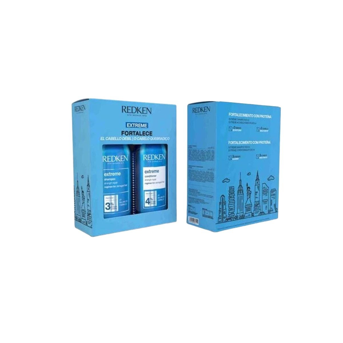 Redken - Extreme - Kit Champú + Acondicionador - 500 ml + 500 ml