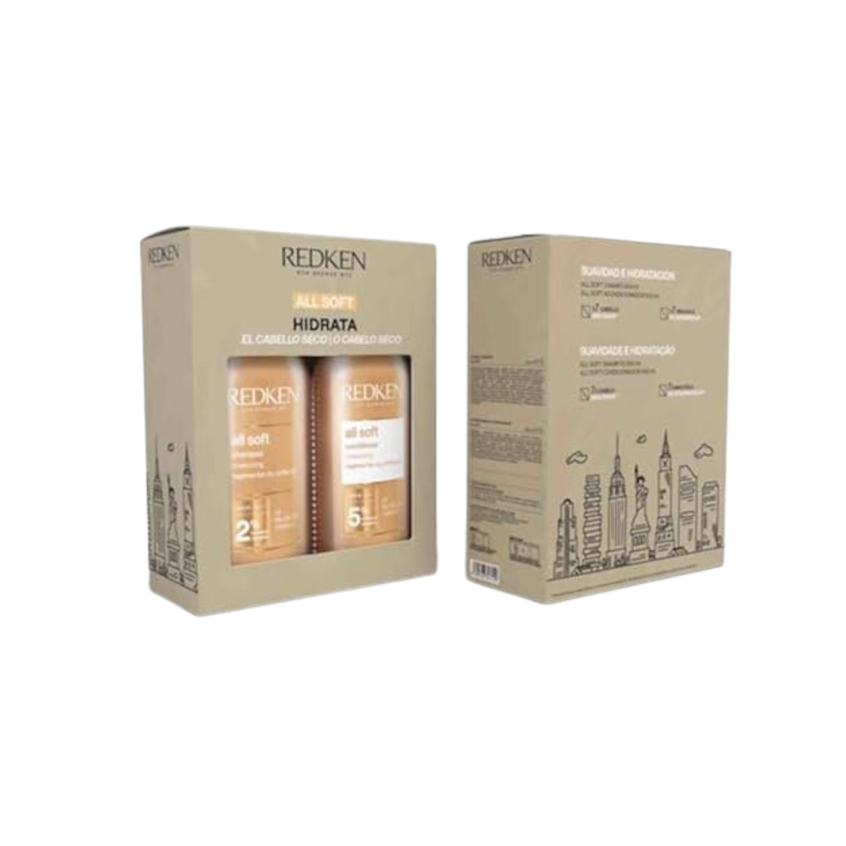 Redken - All Soft - Kit Champú + Acondicionador - 500 ml + 500 ml