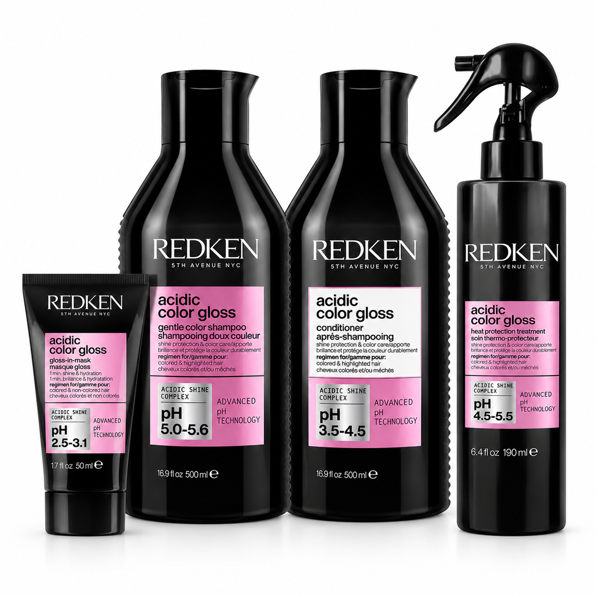 Redken - Acidic Color Gloss - Pack Servicio Brillo Ácido para Cabello Teñido