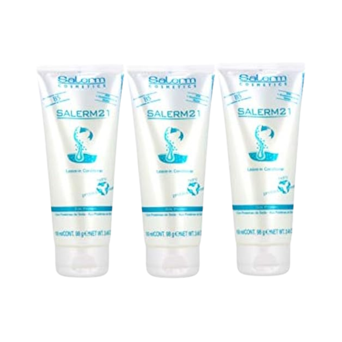 Salerm - Salerm 21 Acondicionador Proteína de Seda Sin Aclarado - 50 ml (Pack 3)