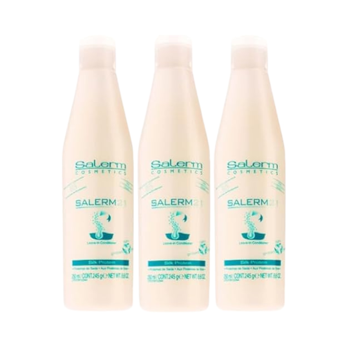Salerm - Salerm 21 Silk Protein Leave In Acondicionador - 250 ml (Pack 3)