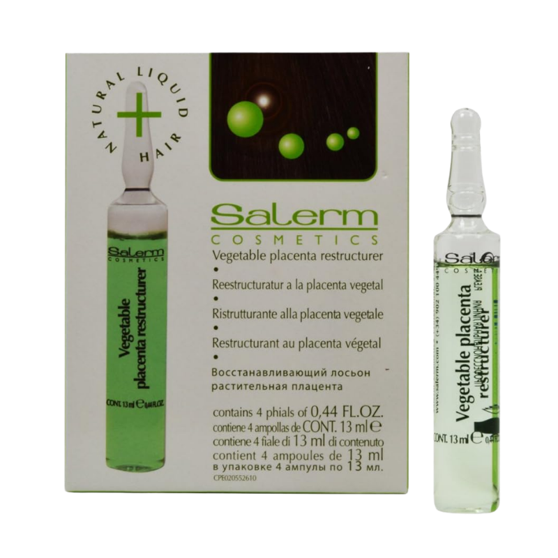 Salerm - Vegetable Placenta Restructurer - 4 ampollas de 13 ml