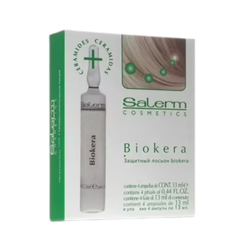 Salerm - Biokera Tratamiento Capilar - 4 ampollas de 13 ml