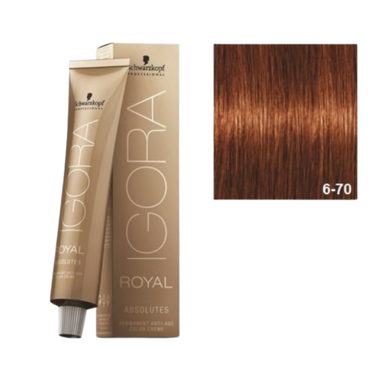 Schwarzkopf - Igora Royal Absolutes - 6-70 - 60 ml