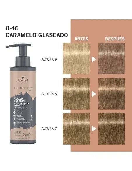 Schwarzkopf - Chroma ID Color Mask 8-46 Caramelo Glaseado - 300 ml