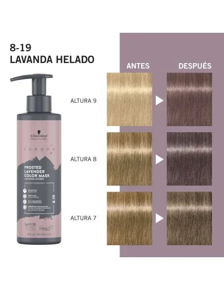 Schwarzkopf - Chroma ID Color Mask 8-19 Lavanda Helado - 300 ml