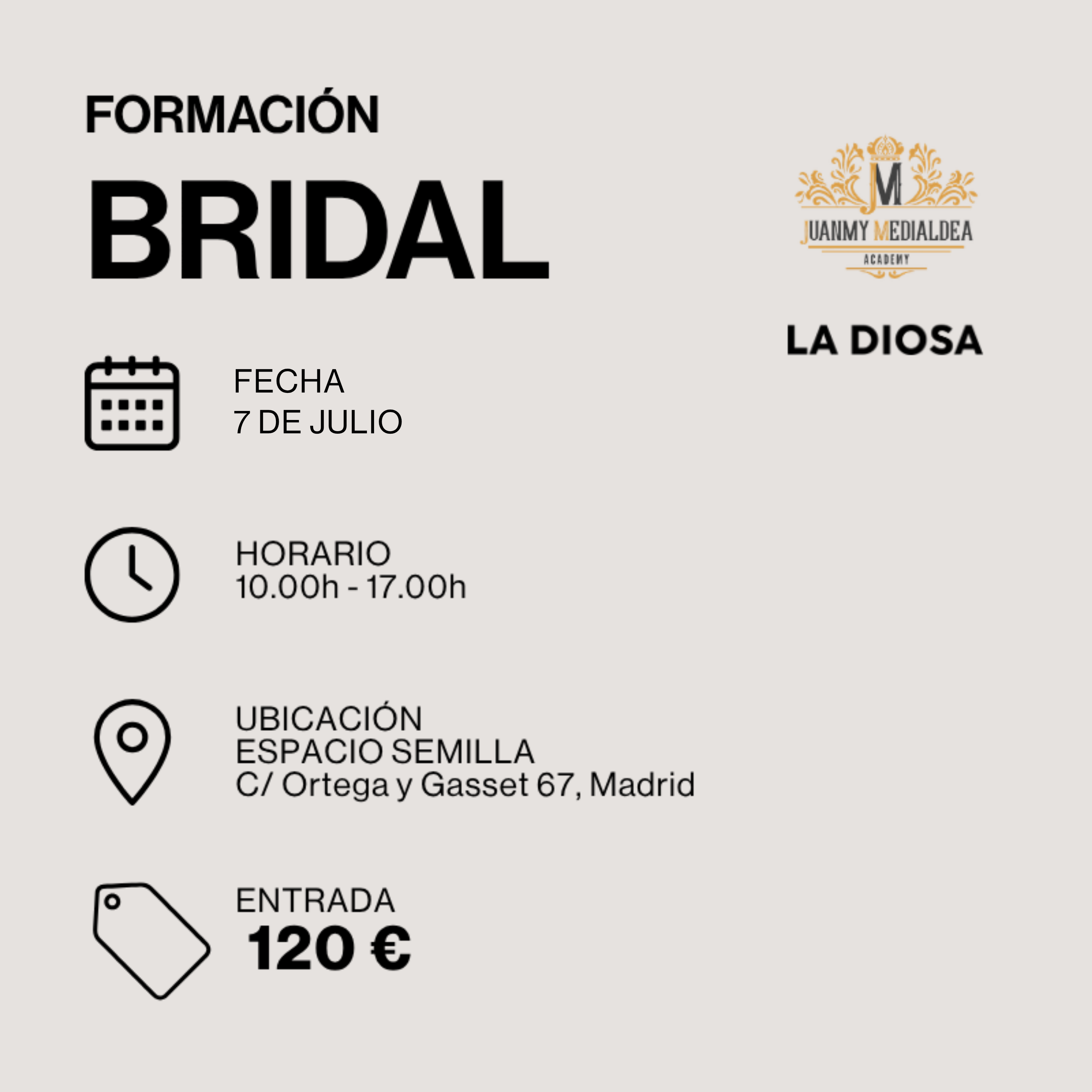 FORMACIÓN BRIDAL · Juanmy Medialdea x LA DIOSA