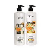 Tahe - Pack XXL Especial Antifrizz (Champú 1000 ml + Mascarilla Miracle Gold 1000 ml)