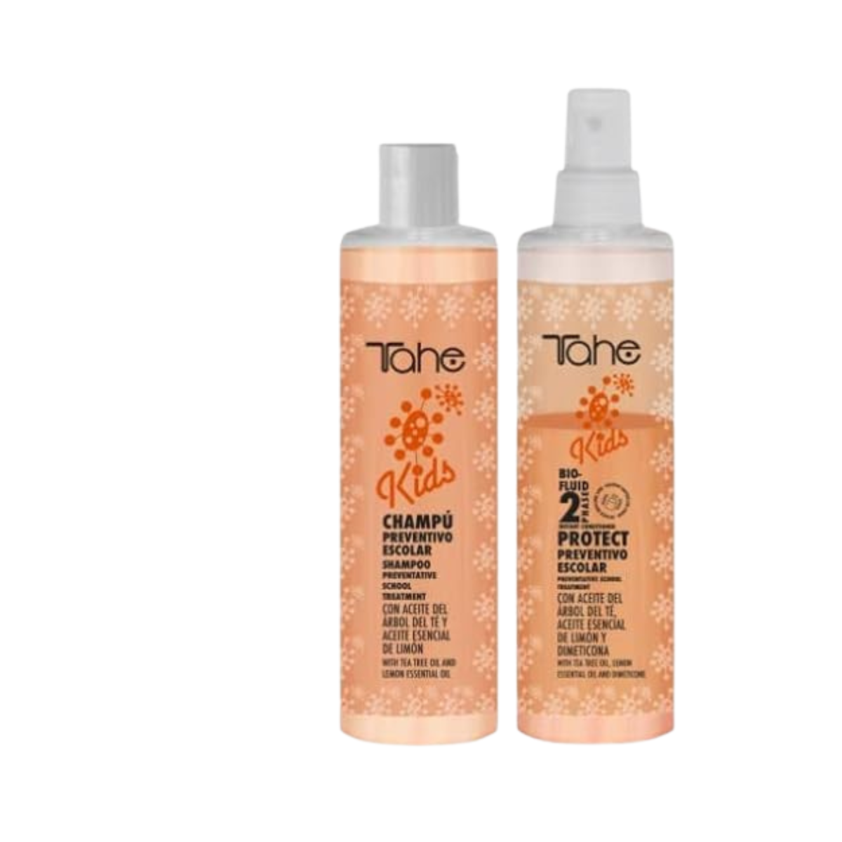 Tahe - Pack Champú + Acondicionador Kids Preventivo Escolar Protect 2-Phase Bio-Fluid (Piojos)