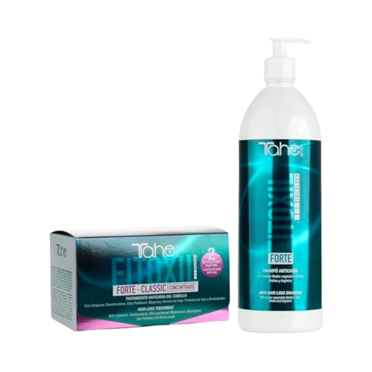 Tahe - Fitoxil Forte Classic - Champú Forte 1000 ml + Tratamiento 6x10ml