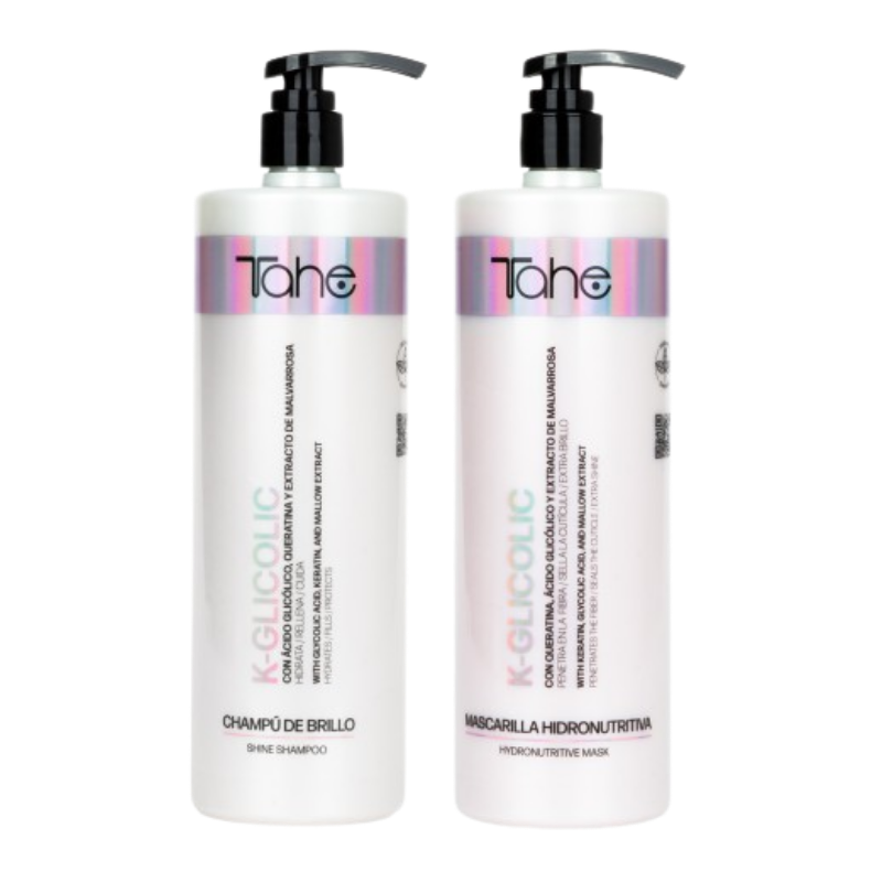 Tahe - K-Glycolic - Pack Champú Exfoliante 1000ml + Mascarilla Hidronutritiva 1000ml