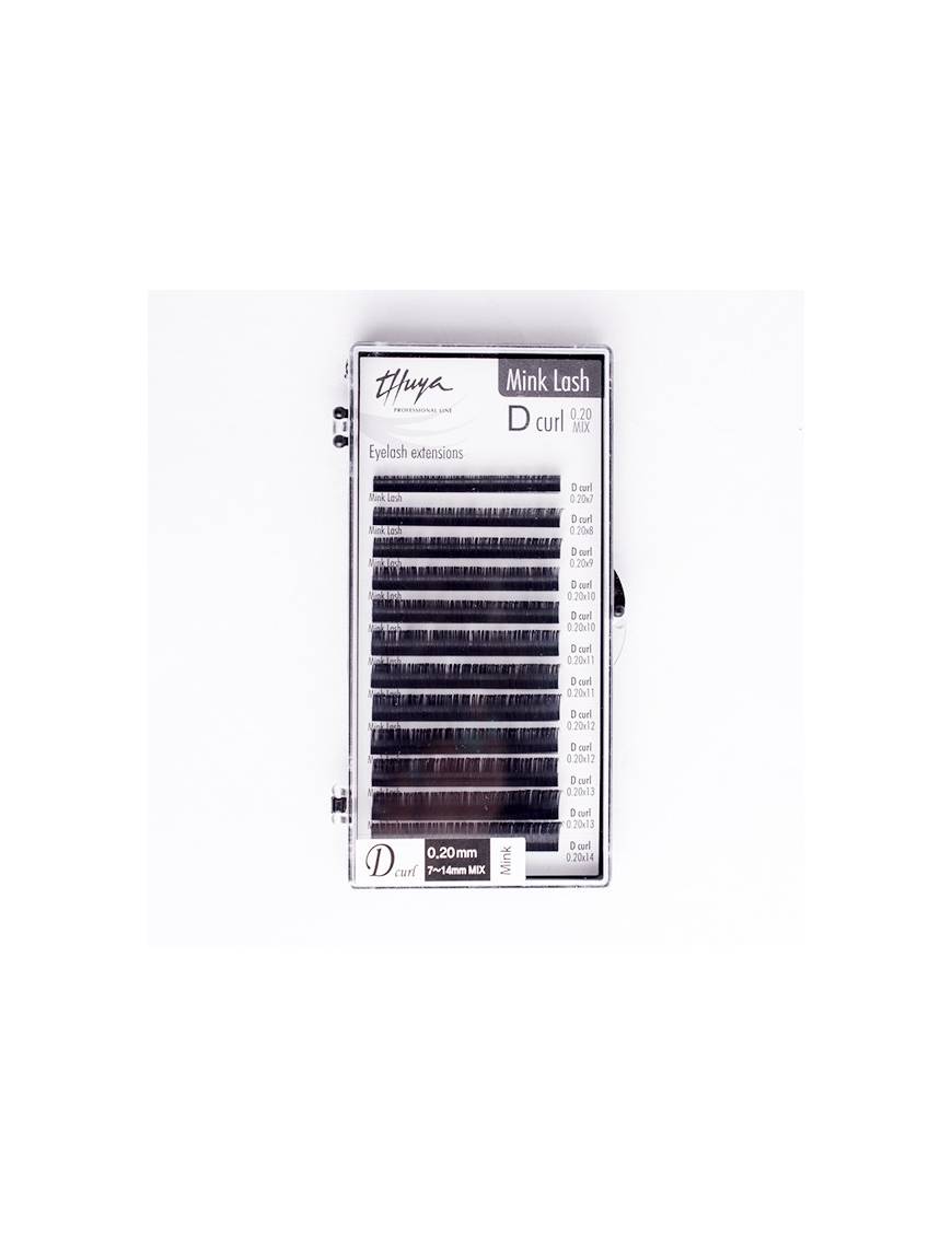 Thuya - Extensiones de Pestañas D-Curl 0,20 mm 8 mm