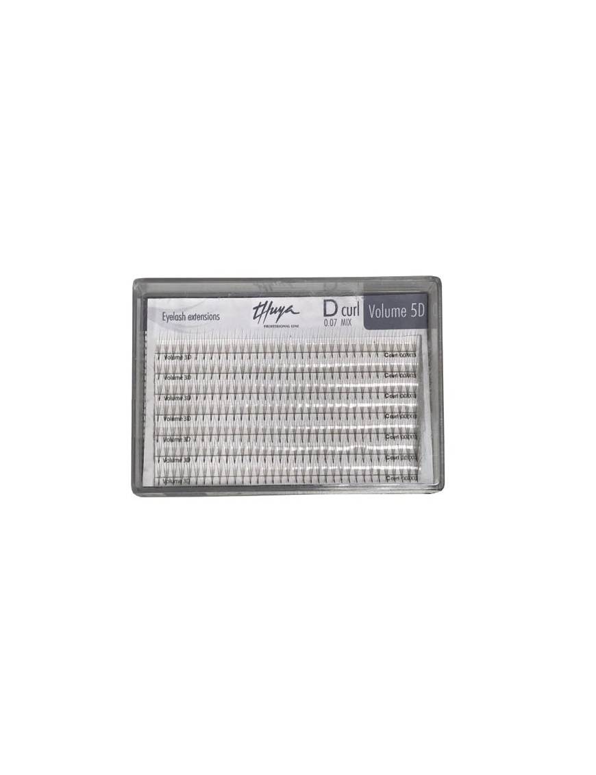 Thuya - Extensiones de Pestañas 5D D-Curl 0.07 Mix