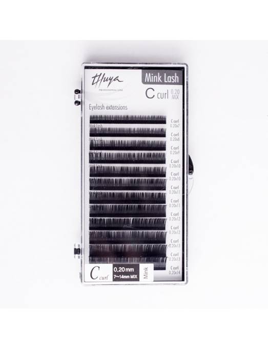 Thuya - Extensiones de Pestañas C-Curl 0.20 Mix Mink Lash