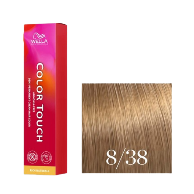 Wella Professionals - Color Touch Rich Naturals 8/38 - 60 ml