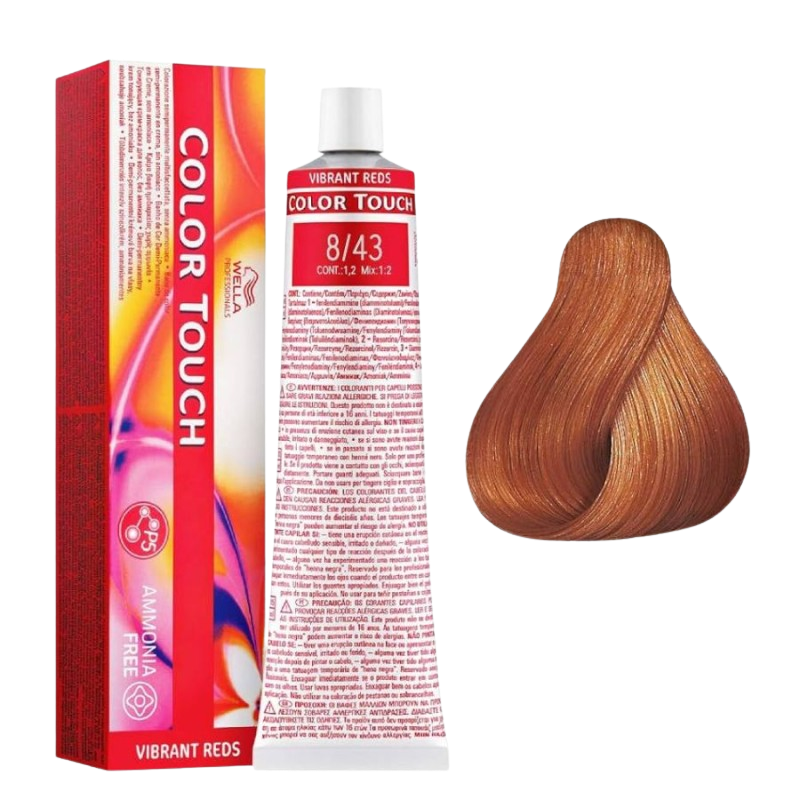 Wella Professionals - Color Touch Vibrant Reds 8/43 - 60 ml