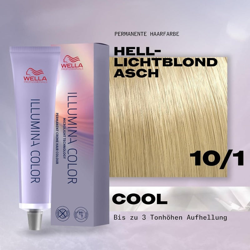 Wella Illumina Color 10/1 Claro de tinte/ceniza 60 ml