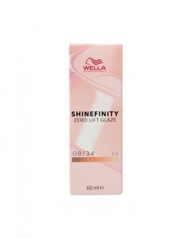Shinefinity Spicy Ginger 08/34 Rubio Claro Dorado Cobrizo - Wella Professionals