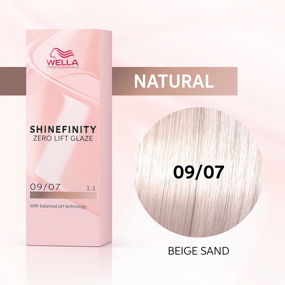 Shinefinity Beige Sand 09/07 Rubio Muy Claro Natural Sand - Wella Professionals
