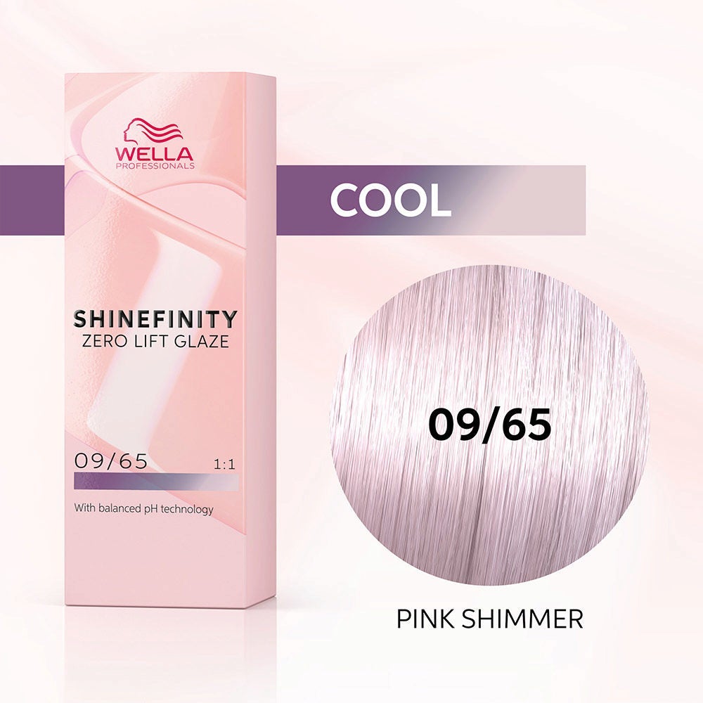 Shinefinity Pink Shimmer 09/65 Rubio Muy Claro Violeta Caoba - Wella Professionals