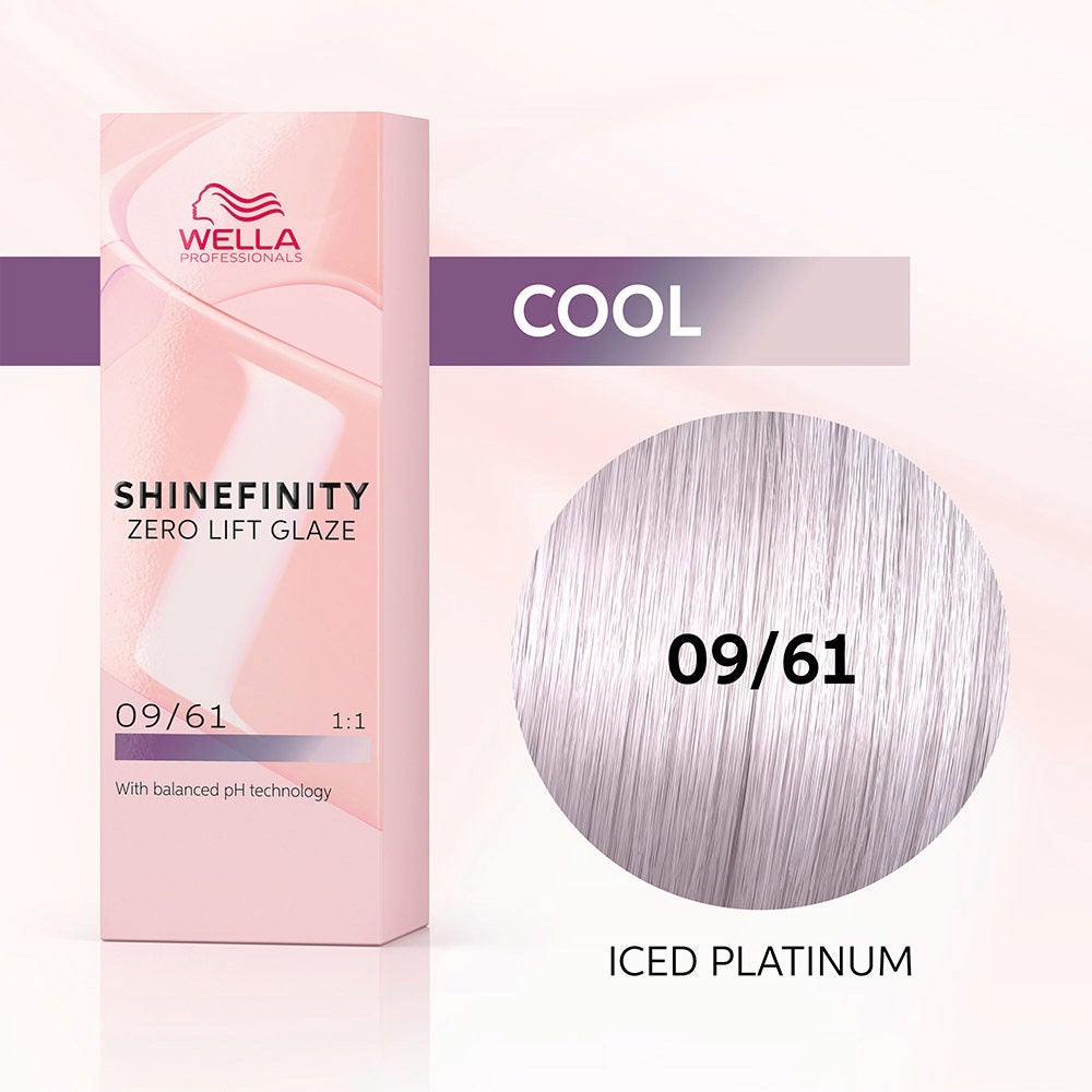 Shinefinity Iced Platinum 09/61 Rubio Muy Claro Ceniza Violeta - Wella Professionals