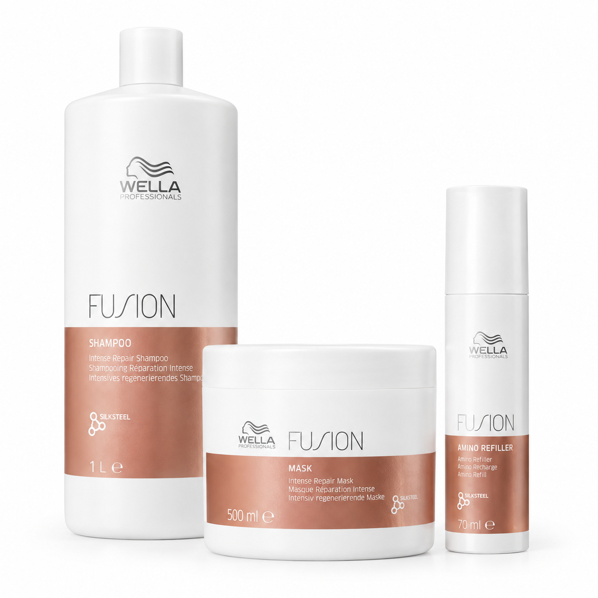 Wella Professionals - Fusion - Pack Servicio Reconstrucción con Aminoácidos