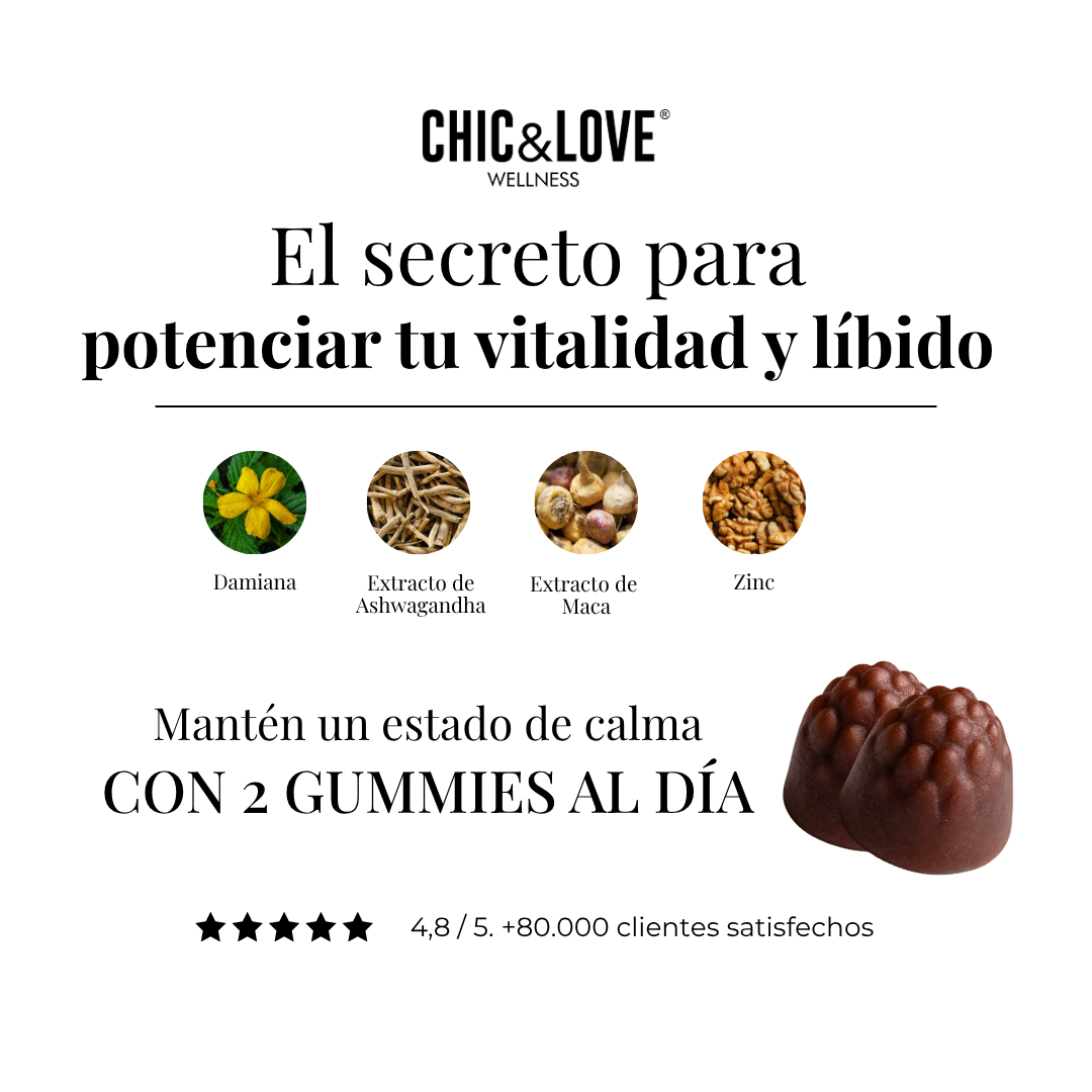 CHIC&LOVE - Sexual Booster Gummies Mujer - 60 gummies