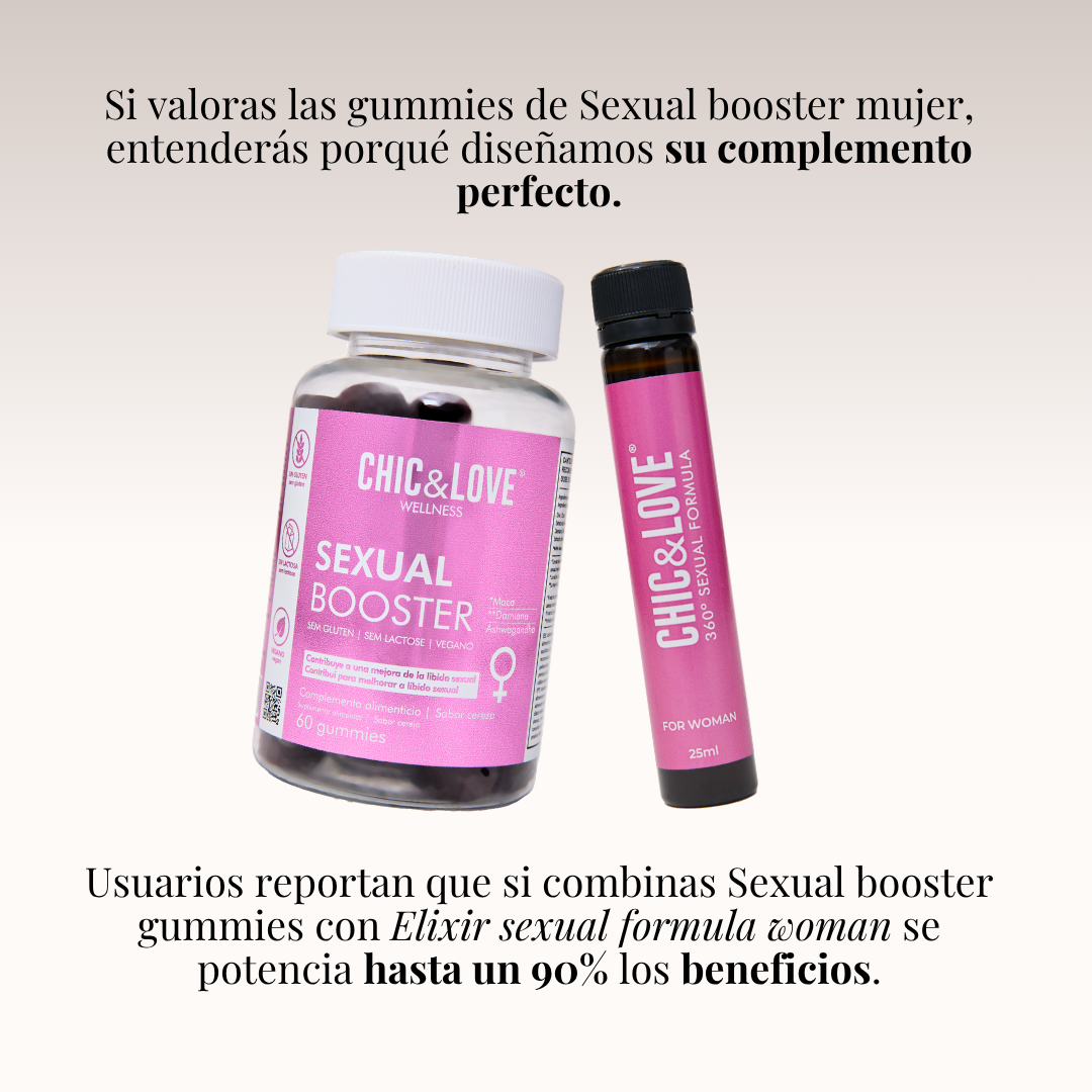 CHIC&LOVE - Sexual Booster Gummies Mujer - 60 gummies