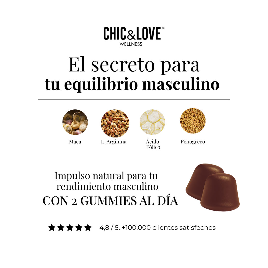 CHIC&LOVE - Sexual Booster Gummies Hombre - 60 gummies