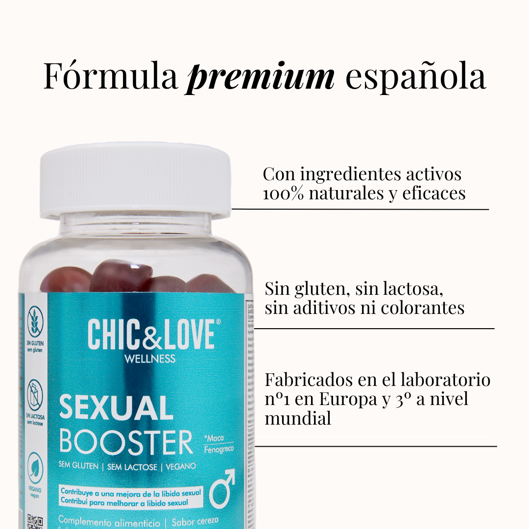 CHIC&LOVE - Sexual Booster Gummies Hombre - 60 gummies