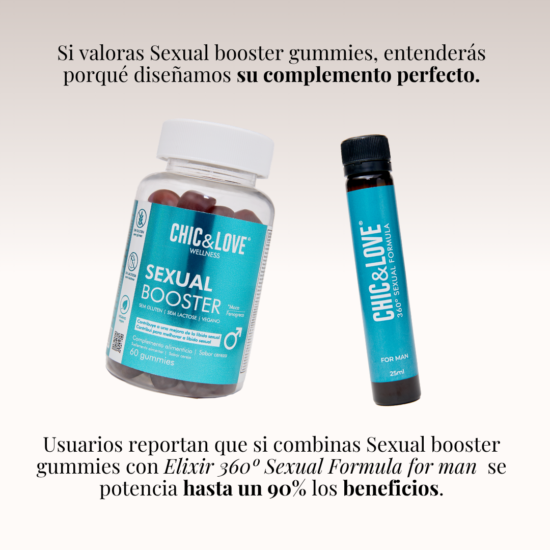 CHIC&LOVE - Sexual Booster Gummies Hombre - 60 gummies