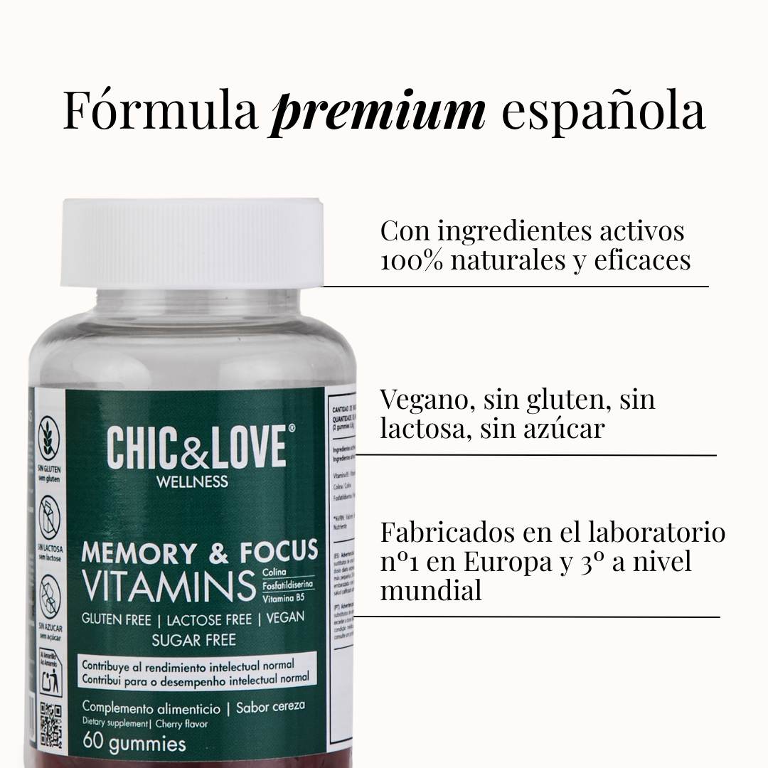 Chic&Love - Gummies - Memory & Focus - 60 gummies